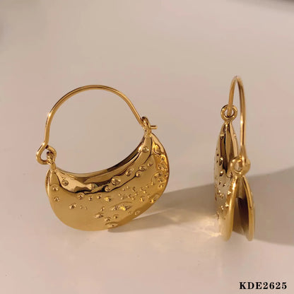 1 Pair Basic Modern Style Classic Style Geometric Solid Color 304 Stainless Steel No Inlaid 16K Gold Plated White Gold Plated Gold Plated Earrings