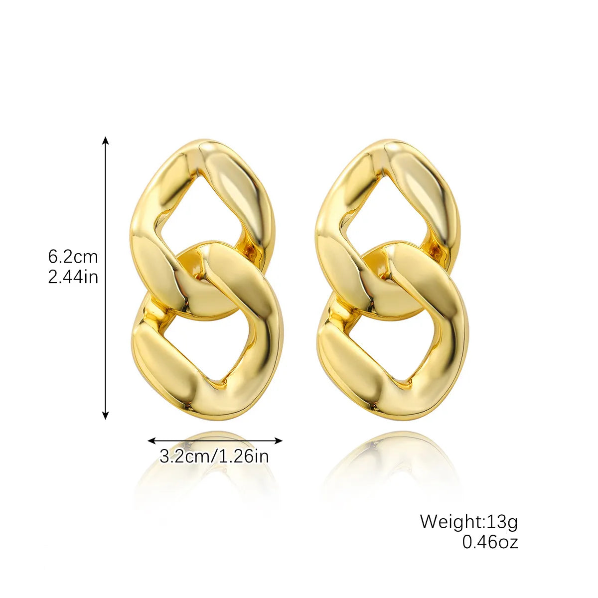 1 Pair Basic Modern Style Classic Style Geometric Solid Color Plating 304 Stainless Steel Arylic Drop Earrings