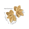 1 Pair Basic Modern Style Classic Style Leaf Plating Titanium Steel Ear Studs