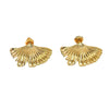 1 Pair Basic Modern Style Classic Style Sector Plating 304 Stainless Steel 14K Gold Plated Ear Studs