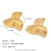 1 Pair Basic Modern Style Classic Style Starfish Flower Bow Knot Plating 304 Stainless Steel 18K Gold Plated Drop Earrings Ear Studs