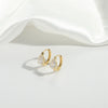 1 Pair Basic Modern Style Classic Style U Shape Copper 14K Gold Plated Drop Earrings