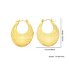 1 Pair Basic Modern Style Classic Style U Shape Geometric Plating Titanium Steel Hoop Earrings