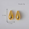 1 Pair Basic Modern Style Classic Style Water Droplets Inlay Copper Zircon 18K Gold Plated Ear Studs