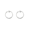 1 Pair Basic Round Sterling Silver Sleeper Earrings  Earrings