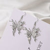 1 Pair Basic Simple Style Classic Style Butterfly Asymmetrical Alloy Drop Earrings