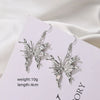1 Pair Basic Simple Style Classic Style Butterfly Asymmetrical Alloy Drop Earrings