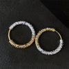 1 Pair Basic Simple Style Classic Style Circle Plating Copper Silver Plated Hoop Earrings