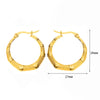 1 Pair Basic Simple Style Classic Style U Shape Geometric Round Plating Titanium Steel Earrings