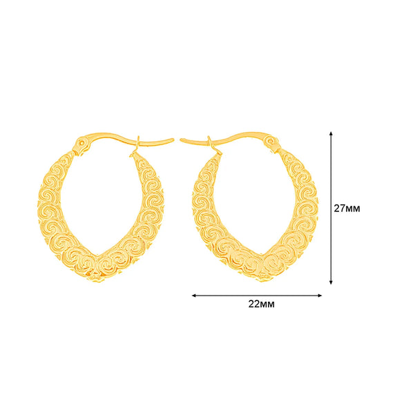 1 Pair Basic Simple Style Classic Style U Shape Geometric Round Plating Titanium Steel Earrings