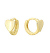 1 Pair Basic Simple Style Commute Geometric Heart Shape Plating Sterling Silver Earrings