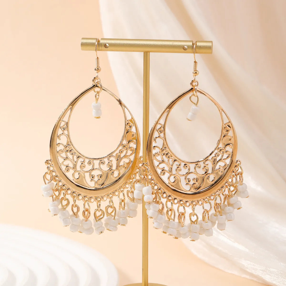 1 Pair Beach Artistic Floral Alloy Drop Earrings