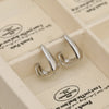 1 Pair Beach C Shape Copper 16K Gold Plated Nostalgic Gold White Gold Plated Ear Studs