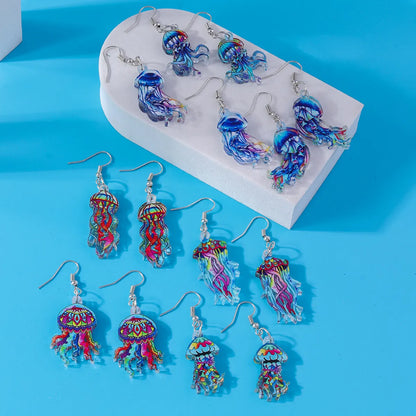 1 Pair Beach Octopus Zinc Alloy Drop Earrings