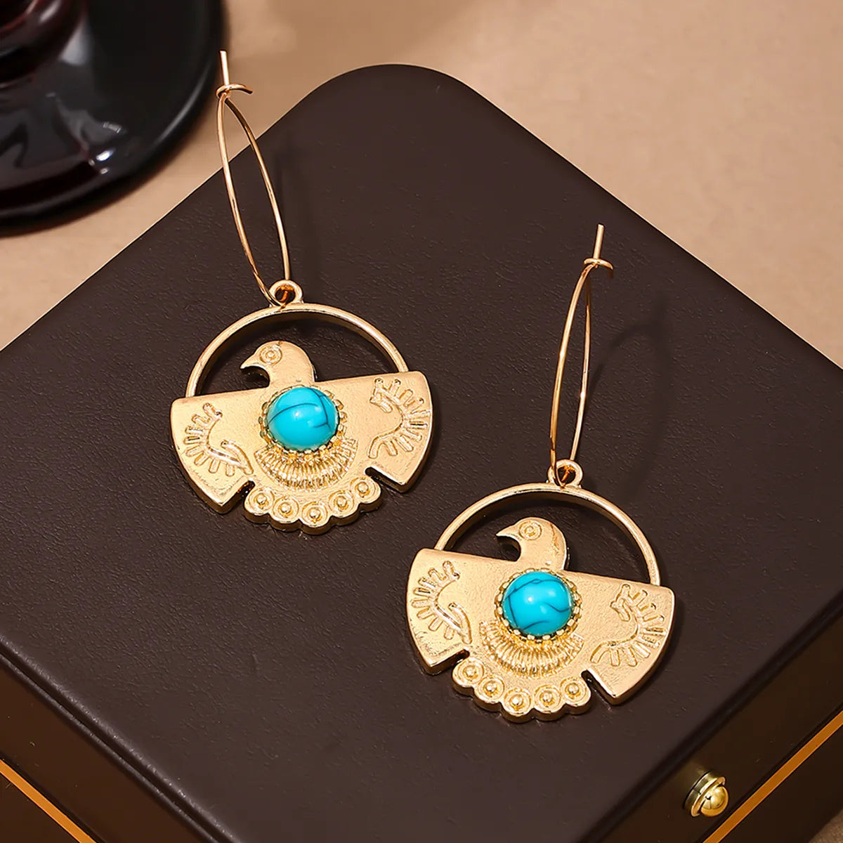 1 Pair Bohemian Classic Style Eagle Zinc Alloy Drop Earrings