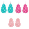 1 Pair Bohemian Geometric Hollow Out Alloy Earrings