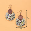 1 Pair Bohemian Geometric Pu Leather Drop Earrings