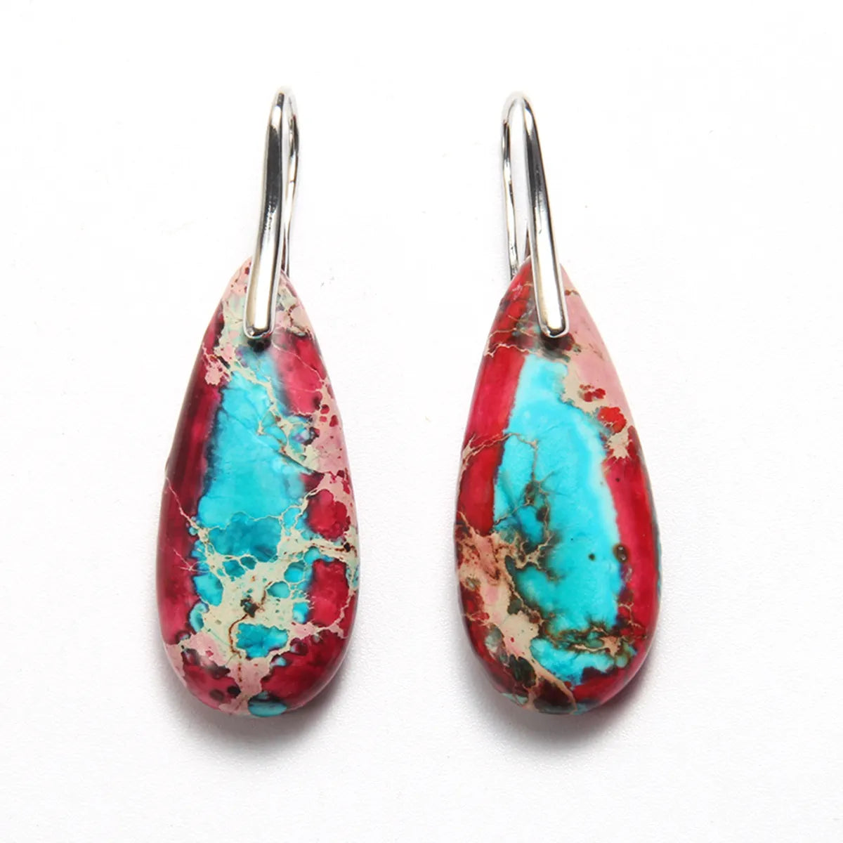 1 Pair Bohemian Geometric Stone Drop Earrings