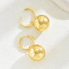 1 Pair Bridal Modern Style Classic Style Round Solid Color Copper Drop Earrings