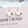 1 Pair Cartoon Style Animal Resin Plating Women'S Drop Earrings