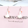 1 Pair Cartoon Style Animal Resin Plating Women'S Drop Earrings