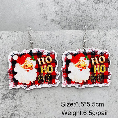 1 Pair Cartoon Style Cartoon Character Wood Drop Earrings