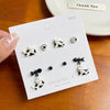 1 Pair Cartoon Style Cat Enamel Alloy Ear Studs