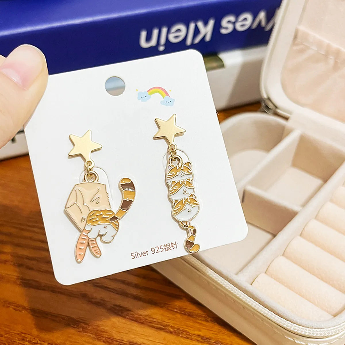 1 Pair Cartoon Style Cute Animal Cartoon Plating Alloy Drop Earrings