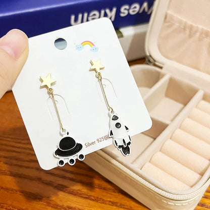 1 Pair Cartoon Style Cute Animal Cartoon Plating Alloy Drop Earrings