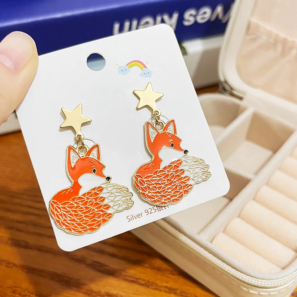 1 Pair Cartoon Style Cute Animal Cartoon Plating Alloy Drop Earrings