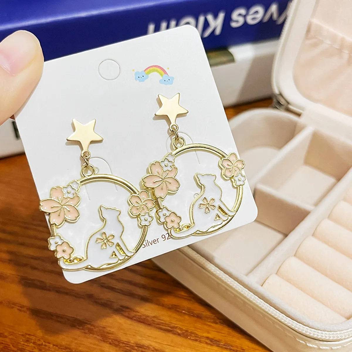 1 Pair Cartoon Style Cute Animal Cartoon Plating Alloy Drop Earrings