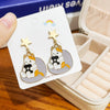 1 Pair Cartoon Style Cute Animal Cartoon Plating Alloy Drop Earrings