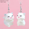 1 Pair Cartoon Style Cute Cat Plastic Drop Earrings