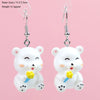 1 Pair Cartoon Style Cute Cat Plastic Drop Earrings