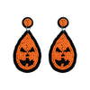 1 Pair Cartoon Style Exaggerated Funny Pumpkin Letter Ghost Handmade Plastic Resin Drop Earrings