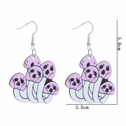 1 Pair Cartoon Style Funny Multicolor Arylic Drop Earrings