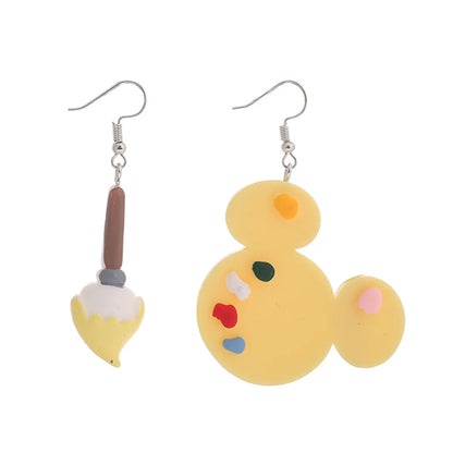 1 Pair Cartoon Style Pencil Resin Handmade Women'S Drop Earrings