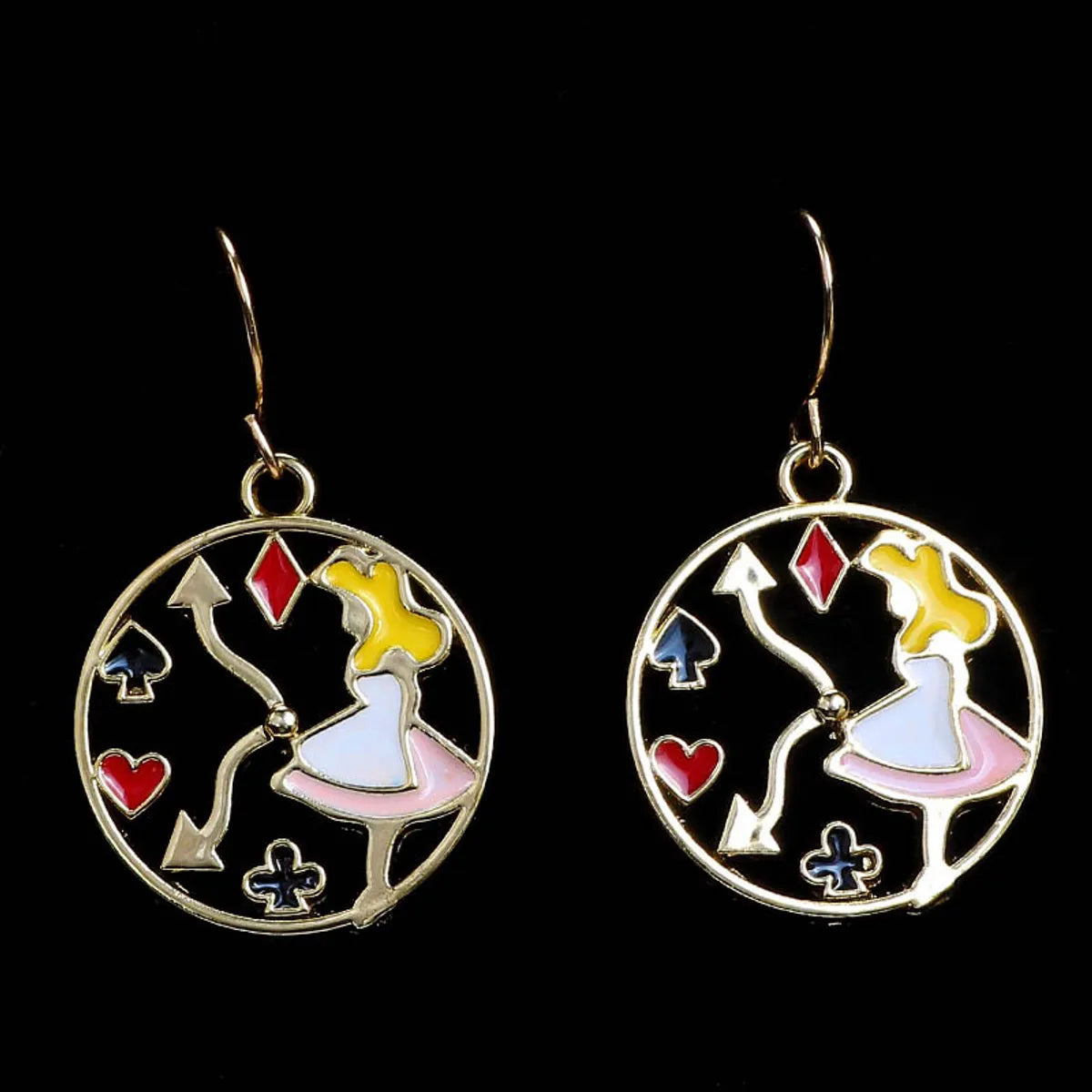 1 Pair Cartoon Style Rabbit Alloy Enamel Women's Drop Earrings