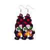 1 Pair Cartoon Style Santa Claus Pu Leather Drop Earrings