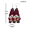 1 Pair Cartoon Style Santa Claus Pu Leather Drop Earrings