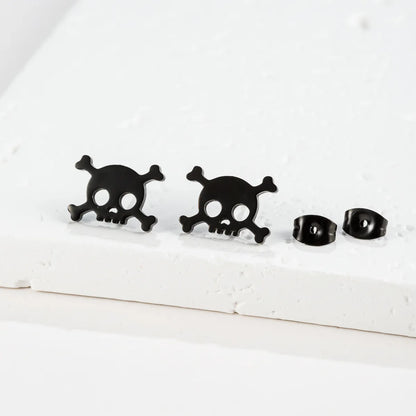 1 Pair Cartoon Style Sweet Animal Irregular Polishing Plating 304 Stainless Steel 18K Gold Plated Ear Studs