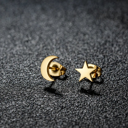 1 Pair Cartoon Style Sweet Animal Irregular Polishing Plating 304 Stainless Steel 18K Gold Plated Ear Studs