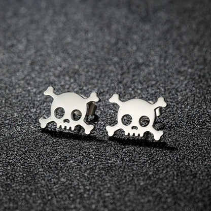 1 Pair Cartoon Style Sweet Animal Irregular Polishing Plating 304 Stainless Steel 18K Gold Plated Ear Studs