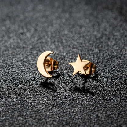 1 Pair Cartoon Style Sweet Animal Irregular Polishing Plating 304 Stainless Steel 18K Gold Plated Ear Studs