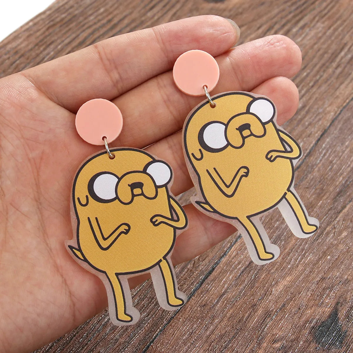 1 Pair Cartoon Style Sweet Cartoon Character Arylic Drop Earrings