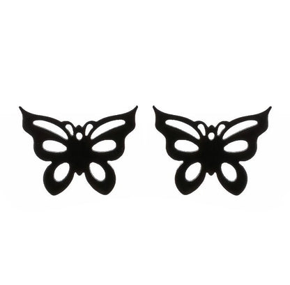 1 Pair Casual Butterfly Plating 304 Stainless Steel 18K Gold Plated Ear Studs