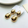 1 Pair Casual Classic Style Cool Style Oval Water Droplets Heart Shape Alloy Ear Studs