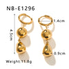 1 Pair Casual Classic Style Water Droplets Twist Polishing Plating Three-Dimensional 304 Stainless Steel 18K Gold Plated Ear Studs