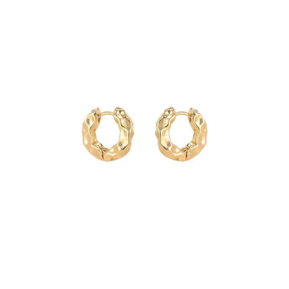 1 Pair Casual Commute Circle Plating Copper 18k Gold Plated Earrings