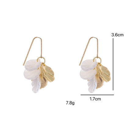 1 Pair Casual Commute Korean Style Petal Alloy Ear Hook